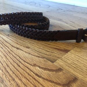Genuine Leather Braided Belt